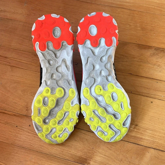 NIKE REACT ELEMENT 55 CHECKERED CRIMSON VOLT Men’s Size 10.5 - Picture 6 of 7